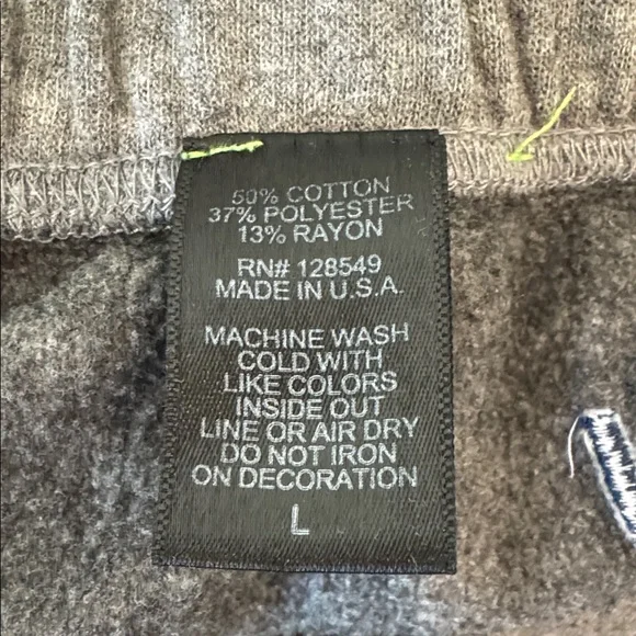 Aviator Nation Charcoal Joggers with Lightning Bolts in adult unisex size large - Picture 4 of 6